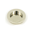 From The Anvil Door Furniture Polished Nickel / Flush Handle / Round From The Anvil - Polished Nickel 60mm Plain Round Pull