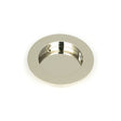 From The Anvil Door Furniture Polished Nickel / Flush Handle / Round From The Anvil - Polished Nickel 75mm Plain Round Pull