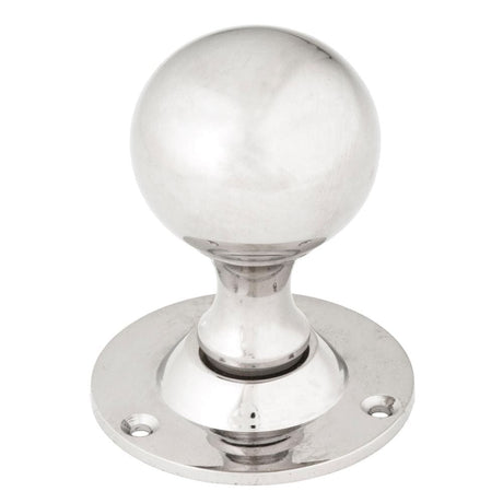 From The Anvil Door Furniture Polished Nickel / Mortice Knobs From The Anvil - Polished Nickel Ball Mortice Knob Set