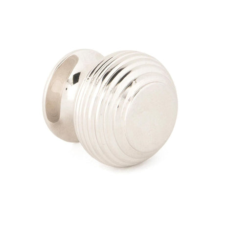 From The Anvil Cabinet Hardware Polished Nickel / Cabinet Knobs / 30mm Dia. From The Anvil - Polished Nickel Beehive Cabinet Knob 30mm