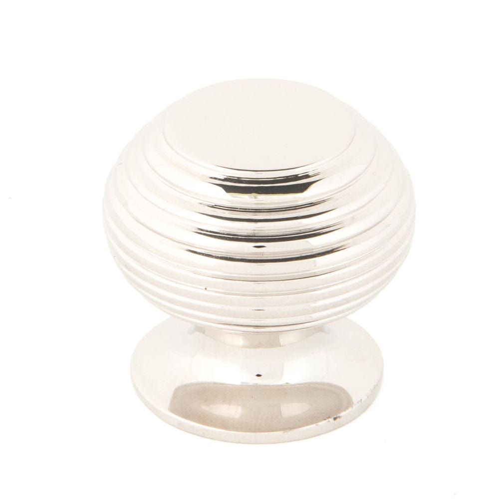 From The Anvil Cabinet Hardware Polished Nickel / Cabinet Knobs / 30mm Dia. From The Anvil - Polished Nickel Beehive Cabinet Knob 30mm
