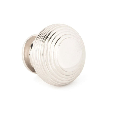 From The Anvil Cabinet Hardware Polished Nickel / Cabinet Knobs / 40mm Dia. From The Anvil - Polished Nickel Beehive Cabinet Knob 40mm