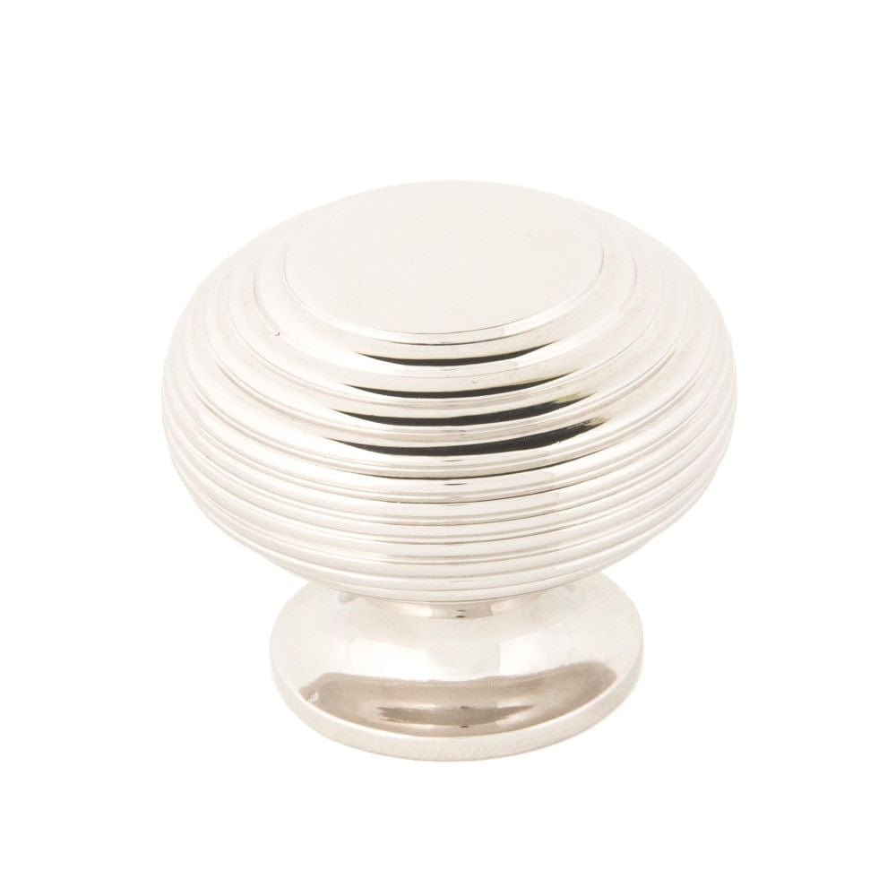 From The Anvil Cabinet Hardware Polished Nickel / Cabinet Knobs / 40mm Dia. From The Anvil - Polished Nickel Beehive Cabinet Knob 40mm
