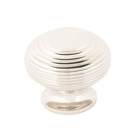 From The Anvil Cabinet Hardware Polished Nickel / Cabinet Knobs / 40mm Dia. From The Anvil - Polished Nickel Beehive Cabinet Knob 40mm