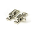 From The Anvil Window Furniture Polished Nickel / Sash Window Quadrant Fasteners / Yes From The Anvil - Polished Nickel Beehive Quadrant Fastener - Narrow