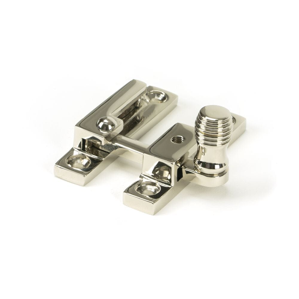 From The Anvil Window Furniture Polished Nickel / Sash Window Quadrant Fasteners / Yes From The Anvil - Polished Nickel Beehive Quadrant Fastener - Narrow
