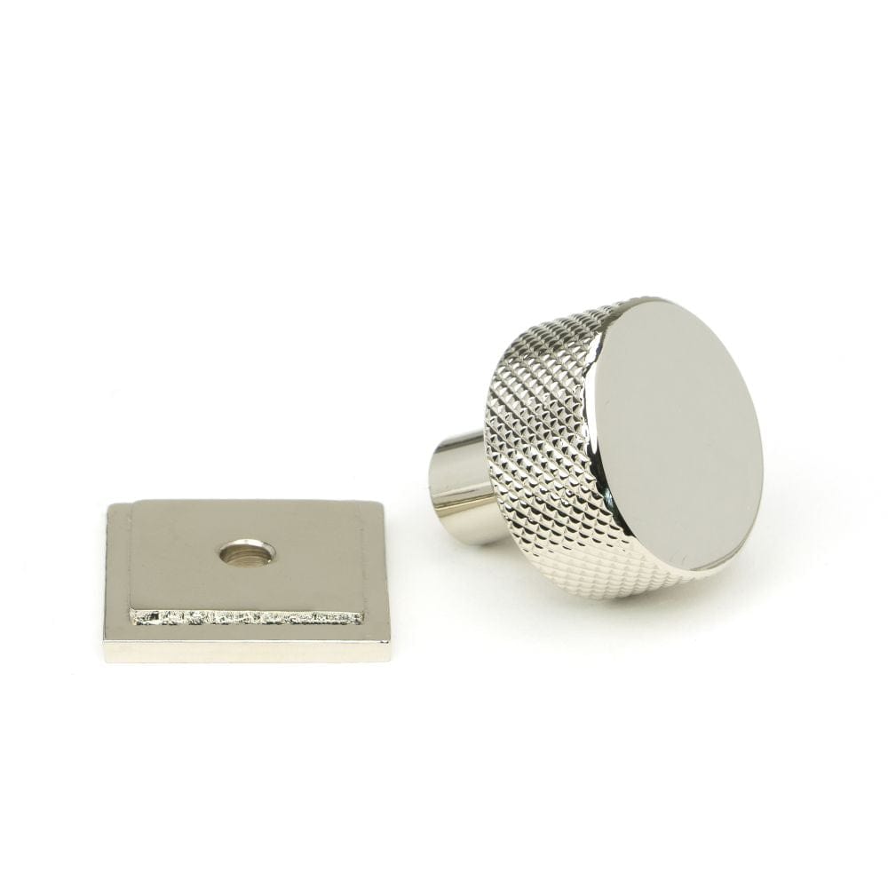 From The Anvil Cabinet Hardware Polished Nickel / Cabinet Knobs / 25mm Dia. From The Anvil - Polished Nickel Brompton Cabinet Knob - 25mm (Square)