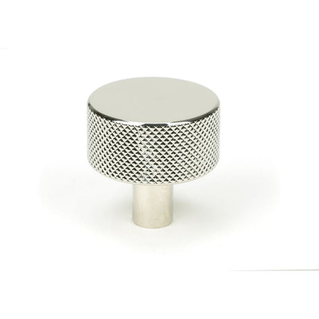 From The Anvil Cabinet Hardware Polished Nickel / Cabinet Knobs / 32mm Dia. From The Anvil - Polished Nickel Brompton Cabinet Knob - 32mm (No rose)