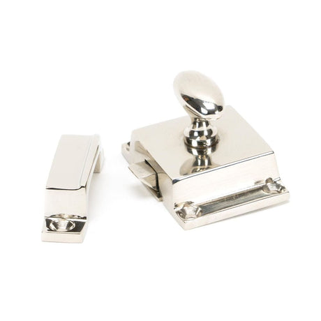 From The Anvil Cabinet Hardware Polished Nickel / Cabinet Turn Catch From The Anvil - Polished Nickel Cabinet Latch