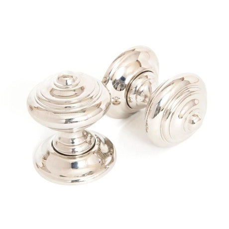 From The Anvil Door Furniture Polished Nickel / Mortice Knobs From The Anvil - Polished Nickel Elmore Concealed Mortice Knob Set