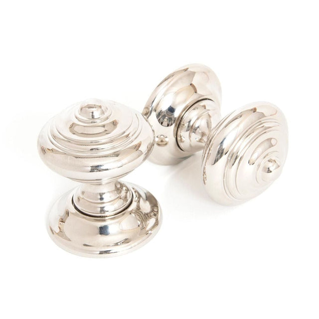 From The Anvil Door Furniture Polished Nickel / Mortice Knobs From The Anvil - Polished Nickel Elmore Concealed Mortice Knob Set