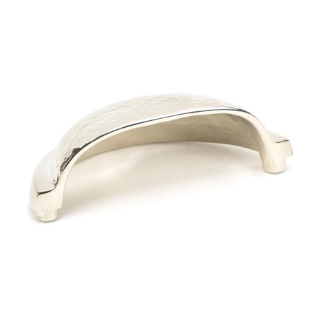 From The Anvil Cabinet Hardware Polished Nickel / Cabinet Cup Pulls From The Anvil - Polished Nickel Hammered Regency Concealed Drawer Pull