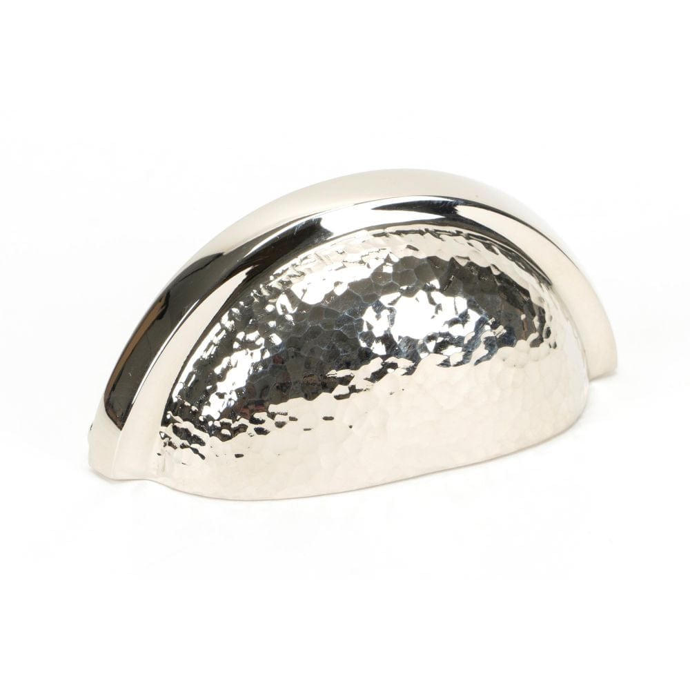 From The Anvil Cabinet Hardware Polished Nickel / Cabinet Cup Pulls From The Anvil - Polished Nickel Hammered Regency Concealed Drawer Pull