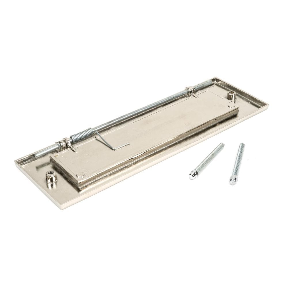 From The Anvil Door Furniture Polished Nickel / Letter Plates / 324 x 108mm From The Anvil - Polished Nickel Large Letter Plate
