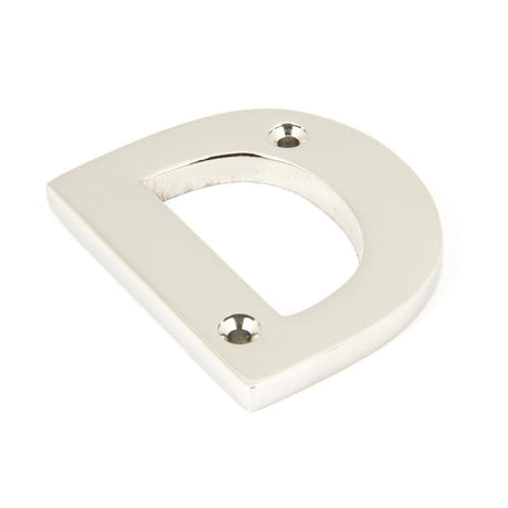 From The Anvil Door Furniture Polished Nickel / Letters / D From The Anvil - Polished Nickel Letter D