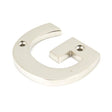 From The Anvil Door Furniture Polished Nickel / Letters / G From The Anvil - Polished Nickel Letter G
