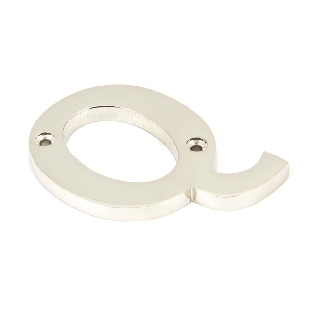 From The Anvil Door Furniture Polished Nickel / Letters / Q From The Anvil - Polished Nickel Letter Q