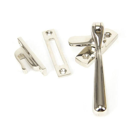 From The Anvil Window Furniture Polished Nickel / Yes / Mortice & Hook Place From The Anvil - Polished Nickel Locking Newbury Fastener