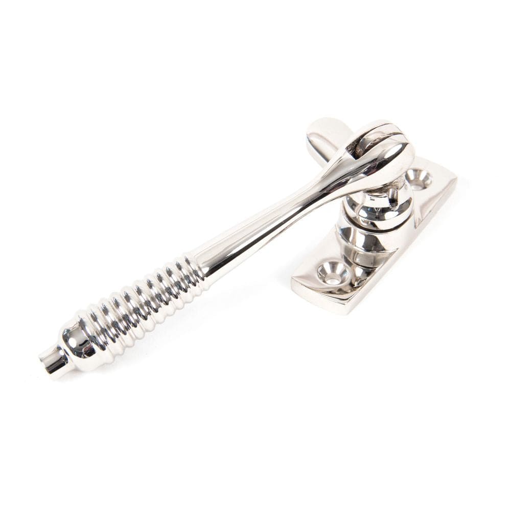 From The Anvil Window Furniture Polished Nickel / Yes / Mortice & Hook Place From The Anvil - Polished Nickel Locking Reeded Fastener