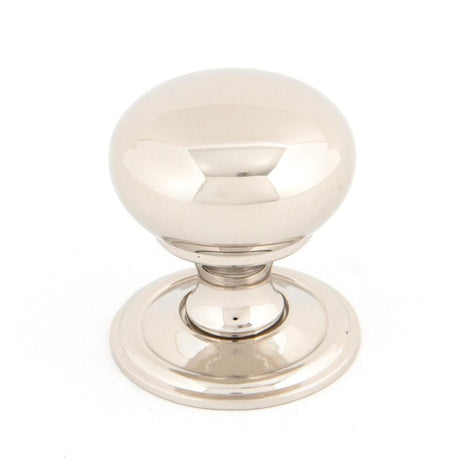 From The Anvil Cabinet Hardware Polished Nickel / Cabinet Knobs / 32mm Dia. From The Anvil - Polished Nickel Mushroom Cabinet Knob 32mm