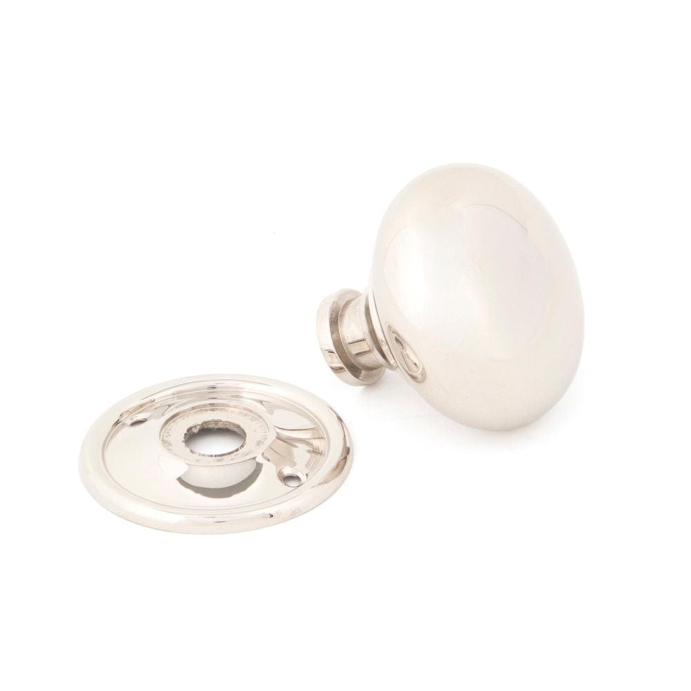 From The Anvil Door Furniture Polished Nickel / Mortice/Rim Knobs From The Anvil - Polished Nickel Mushroom Mortice/Rim Knob Set