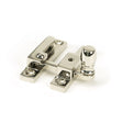 From The Anvil Window Furniture Polished Nickel / Sash Window Quadrant Fasteners / Yes From The Anvil - Polished Nickel Mushroom Quadrant Fastener - Narrow