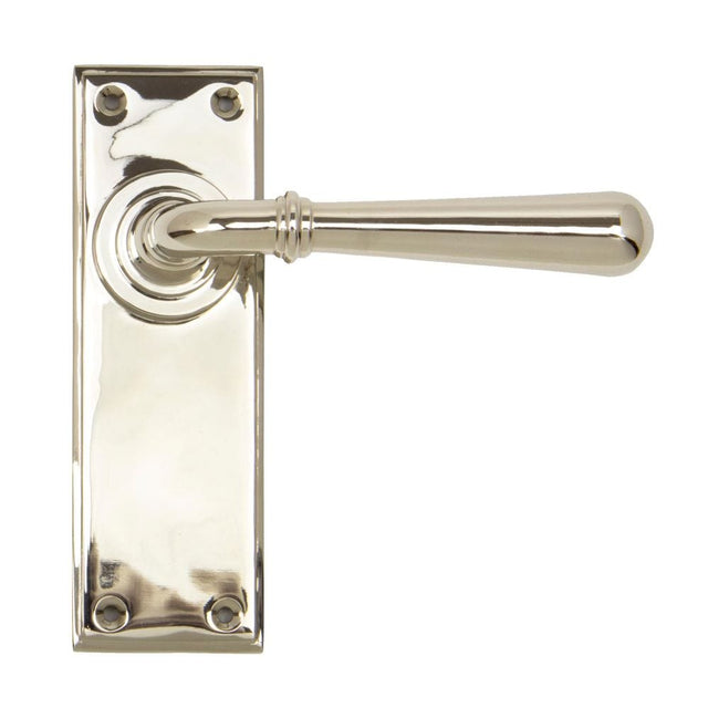 From The Anvil Door Furniture Polished Nickel / Latch Handles From The Anvil - Polished Nickel Newbury Lever Latch Set