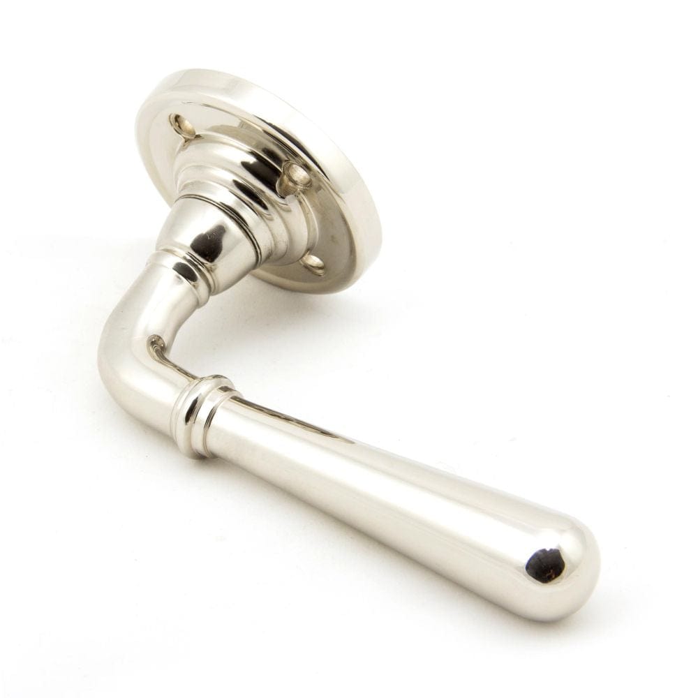 From The Anvil Door Furniture Polished Nickel / Round Rose From The Anvil - Polished Nickel Newbury Lever on Rose Set