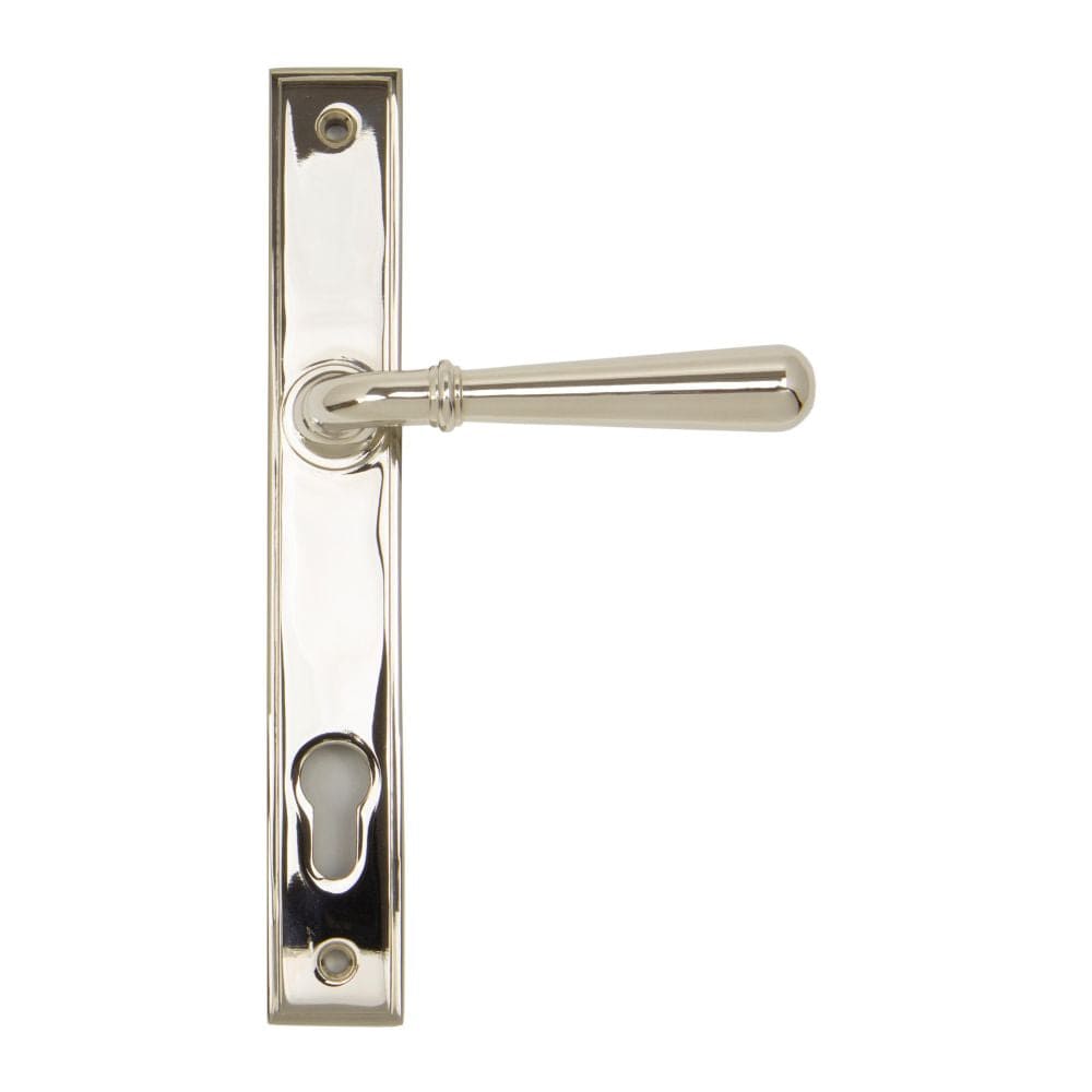 From The Anvil Door Furniture Polished Nickel / Multi Point Lock Set / 92mm c/c From The Anvil - Polished Nickel Newbury Slimline Lever Espag. Lock Set