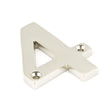 From The Anvil Door Furniture Polished Nickel / Numerals / 4 From The Anvil - Polished Nickel Numeral 4