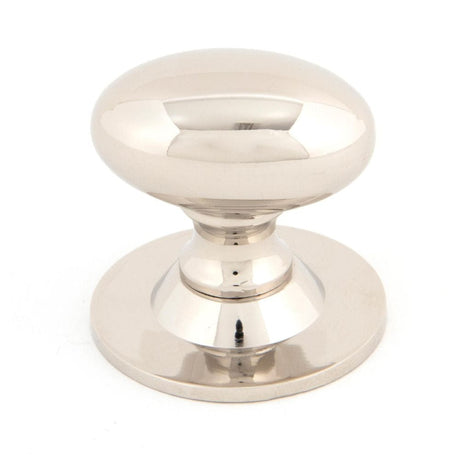 From The Anvil Cabinet Hardware Polished Nickel / Cabinet Knobs / 40mm Dia. From The Anvil - Polished Nickel Oval Cabinet Knob 40mm