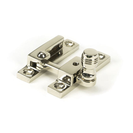 From The Anvil Window Furniture Polished Nickel / Sash Window Quadrant Fasteners / Yes From The Anvil - Polished Nickel Prestbury Quadrant Fastener - Narrow