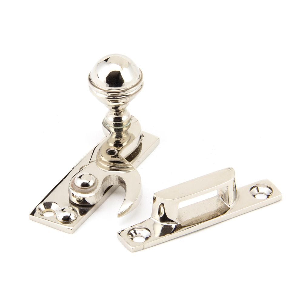 From The Anvil Window Furniture Polished Nickel / Sash Window Hook Fasteners / Yes From The Anvil - Polished Nickel Prestbury Sash Hook Fastener