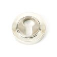 From The Anvil Door Furniture Polished Nickel / Euro Profile Escutcheons From The Anvil - Polished Nickel Round Euro Escutcheon (Plain)