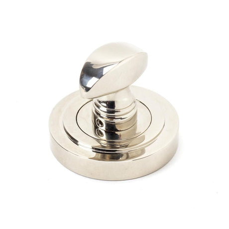 From The Anvil Door Furniture Polished Nickel / No From The Anvil - Polished Nickel Round Thumbturn Set (Art Deco)