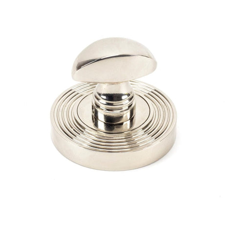 From The Anvil Door Furniture Polished Nickel / No From The Anvil - Polished Nickel Round Thumbturn Set (Beehive)