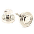 From The Anvil Door Furniture Polished Nickel / No From The Anvil - Polished Nickel Round Thumbturn Set (Beehive)