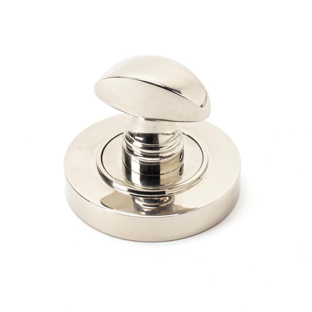 From The Anvil Door Furniture Polished Nickel / No From The Anvil - Polished Nickel Round Thumbturn Set (Plain)