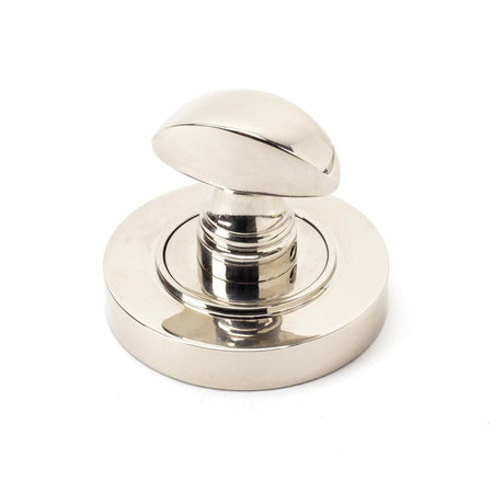 From The Anvil Door Furniture Polished Nickel / No From The Anvil - Polished Nickel Round Thumbturn Set (Plain)