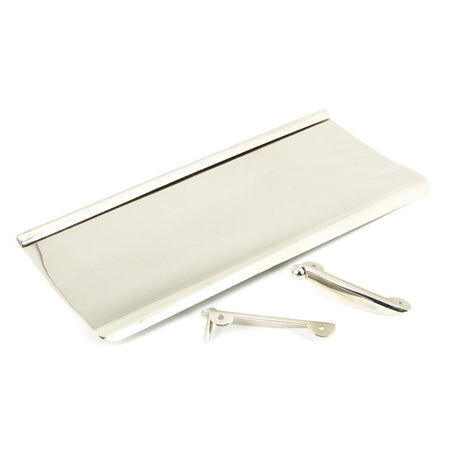 From The Anvil Door Furniture Polished Nickel / Interior Letter Flap / 265 x 130mm From The Anvil - Polished Nickel Small Letter Plate Cover