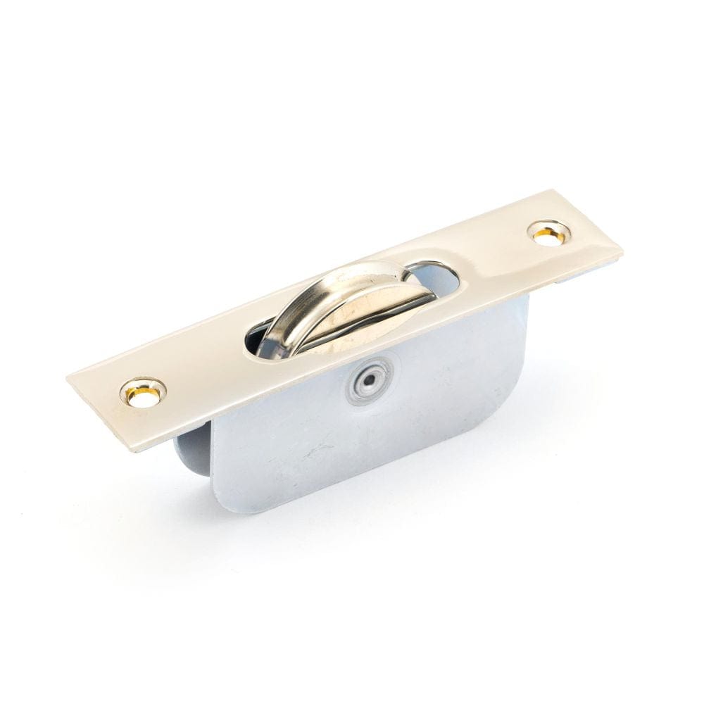 From The Anvil Window Furniture Polished Nickel / Sash Pulley From The Anvil - Polished Nickel Square Ended Sash Pulley 75kg