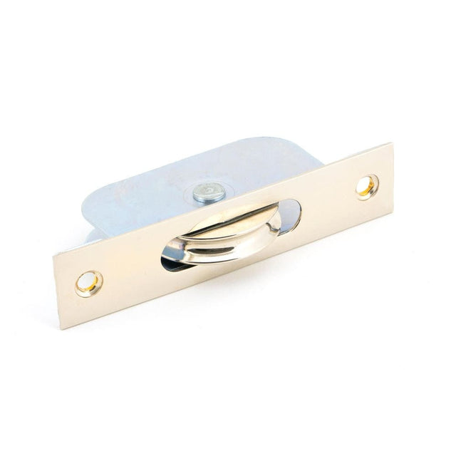 From The Anvil Window Furniture Polished Nickel / Sash Pulley From The Anvil - Polished Nickel Square Ended Sash Pulley 75kg