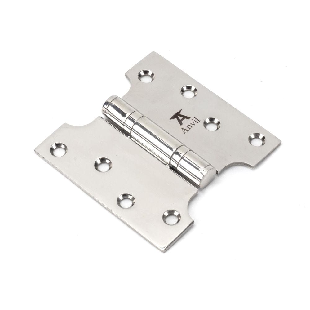 From The Anvil Hinges Polished Stainless Steel / Parliament Hinges / 4" x (102mm) From The Anvil - Polished SS 4" x 2" x 4" Parliament Hinge (pair)