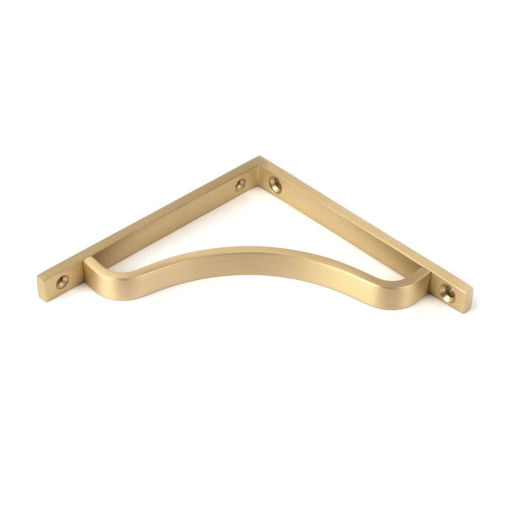 From The Anvil Accessories Satin Brass / Shelf Brackets / 150 x 150mm From The Anvil - Satin Brass Abingdon Shelf Bracket (150mm x 150mm)