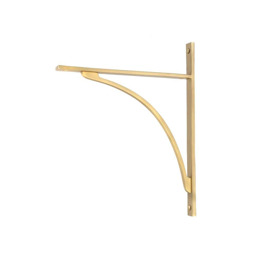 From The Anvil Accessories Satin Brass / Shelf Brackets / 314 x 250mm From The Anvil - Satin Brass Apperley Shelf Bracket (314mm x 250mm)