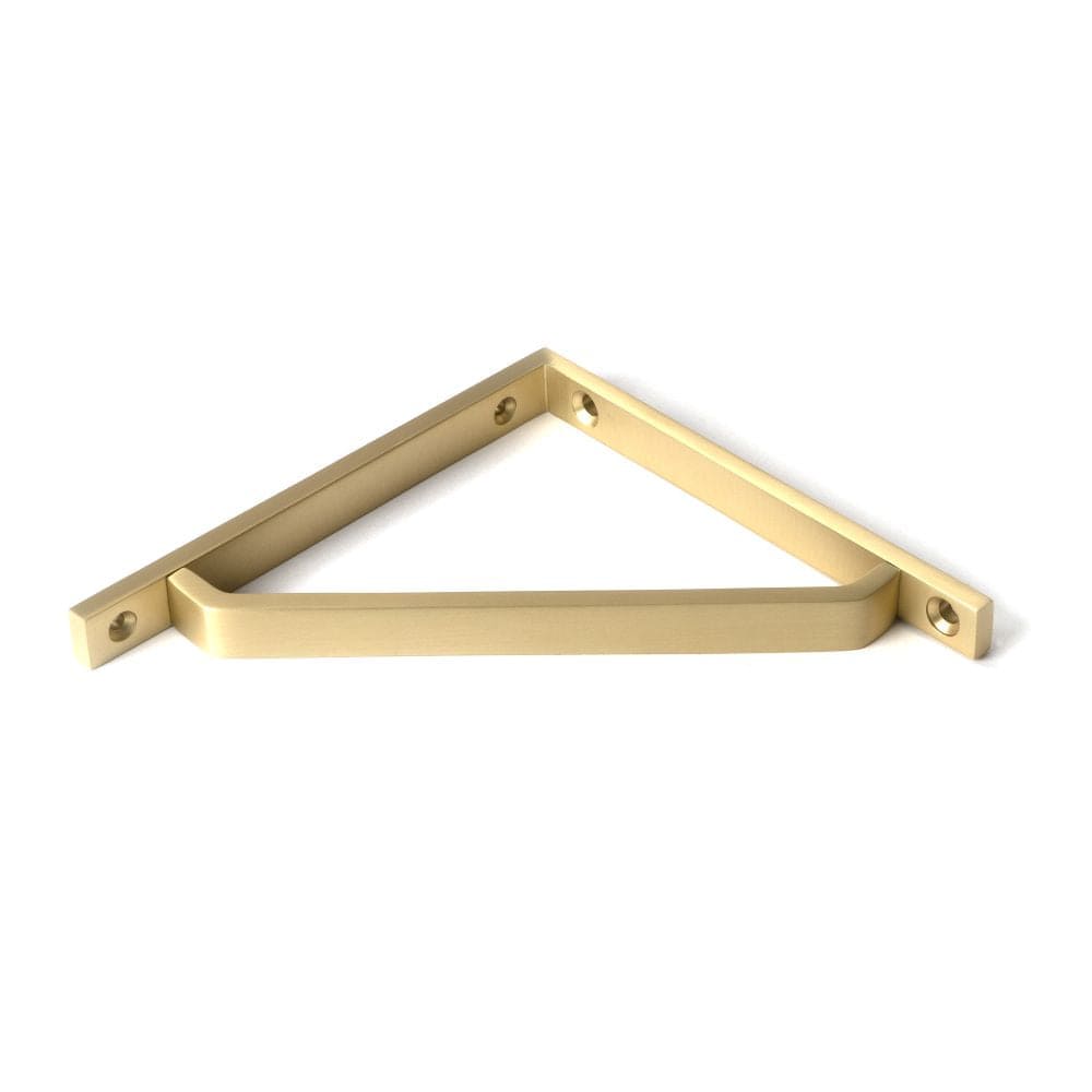 From The Anvil Accessories Satin Brass / Shelf Brackets / 150 x 150mm From The Anvil - Satin Brass Barton Shelf Bracket (150mm x 150mm)