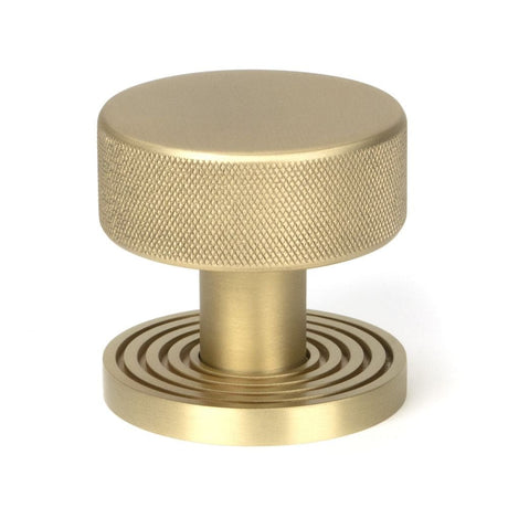 From The Anvil Door Furniture Satin Brass / Mortice/Rim Knobs From The Anvil - Satin Brass Brompton Mortice/Rim Knob Set (Beehive)