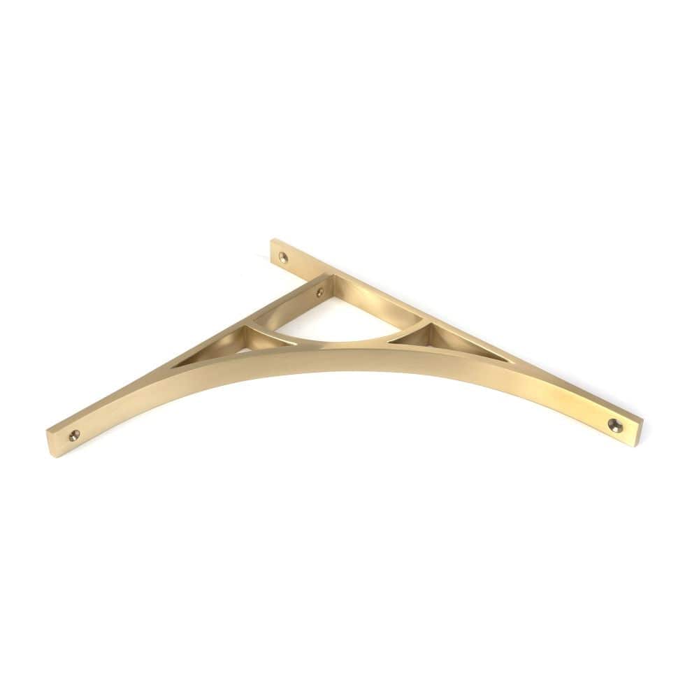 From The Anvil Accessories Satin Brass / Shelf Brackets / 314 x 250mm From The Anvil - Satin Brass Tyne Shelf Bracket (314mm x 250mm)