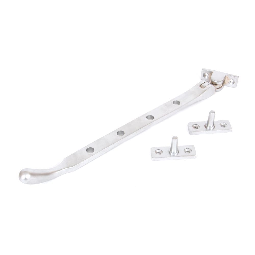 From The Anvil Window Furniture Satin Chrome / 10"/250mm From The Anvil - Satin Chrome 10" Peardrop Stay