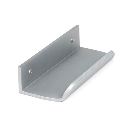 From The Anvil Cabinet Hardware Satin Chrome / Edge Pull / 100mm From The Anvil - Satin Chrome 100mm Moore Edge Pull